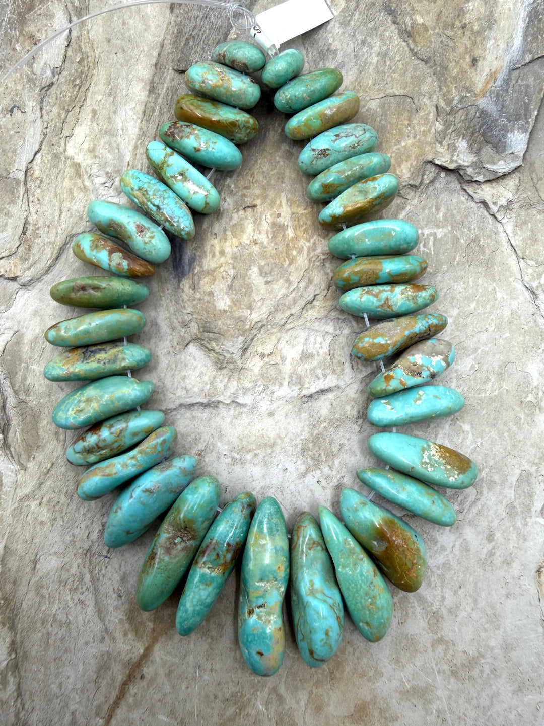 Green Kingman Turquoise (Arizona) Graduated LONG Nugget