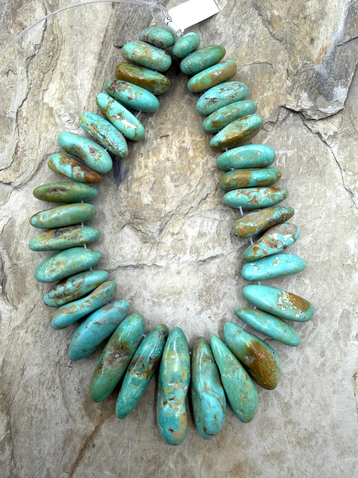 Green Kingman Turquoise (Arizona) Graduated LONG Nugget