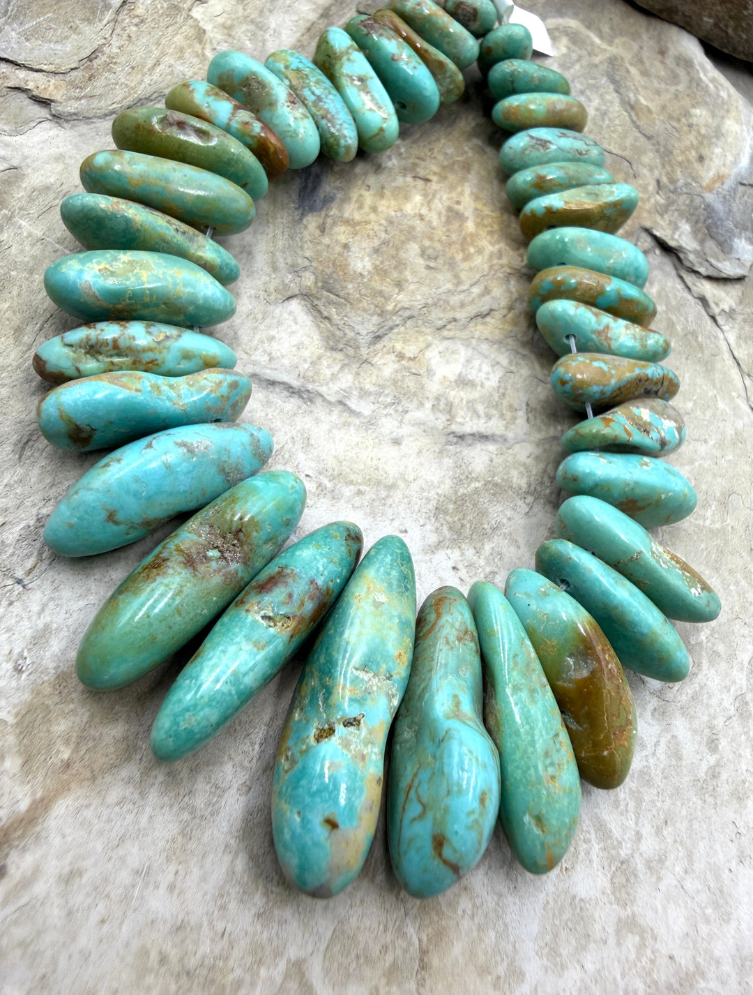 Green Kingman Turquoise (Arizona) Graduated LONG Nugget