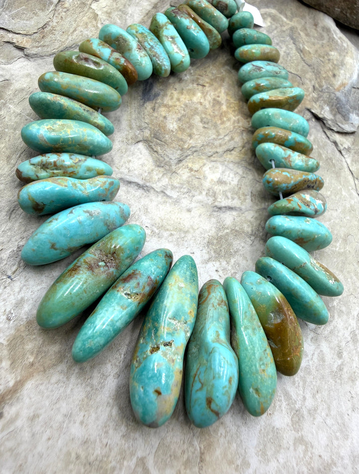 Green Kingman Turquoise (Arizona) Graduated LONG Nugget