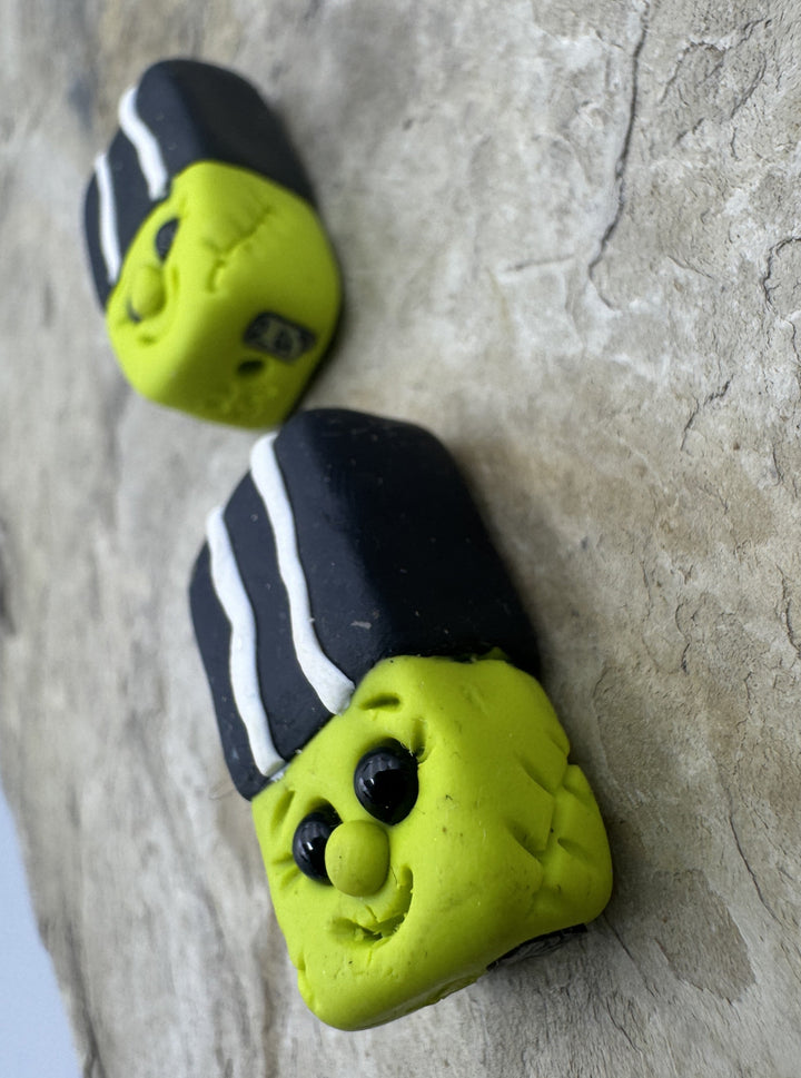 Handmade Polymer Clay Frankenstien Bride Beads Sold Per