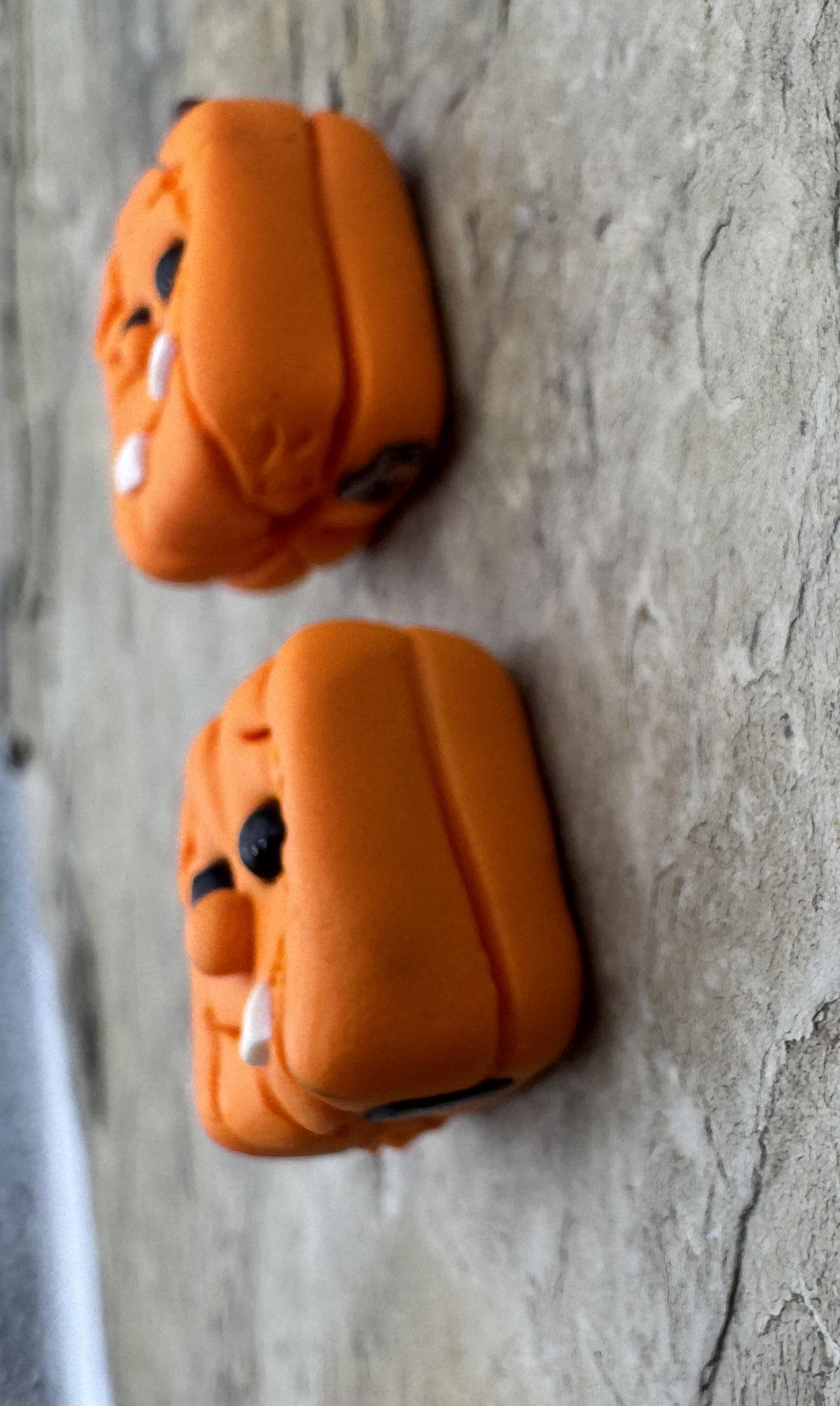 Handmade Polymer Clay Jack-O-Lantern Beads Sold Per