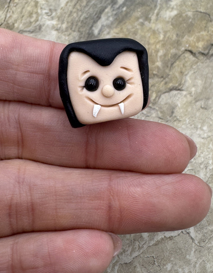 Handmade Polymer Clay Vampire Beads Sold Per One Bead