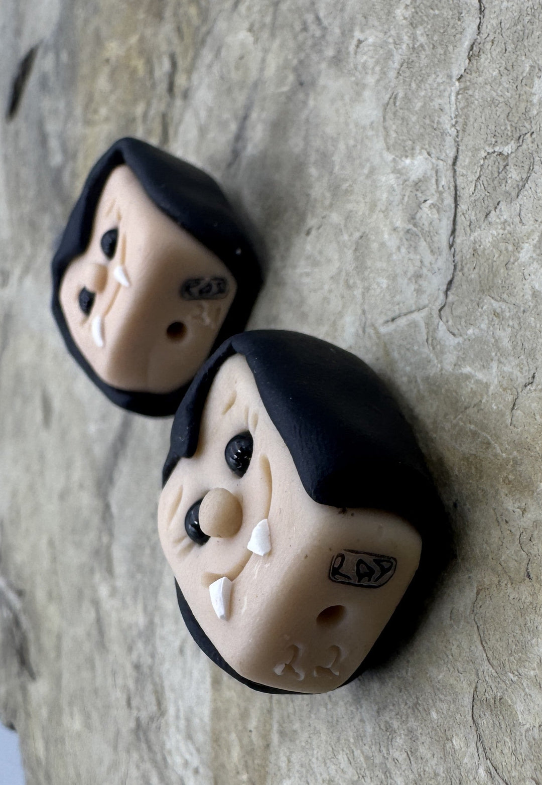Handmade Polymer Clay Vampire Beads Sold Per One Bead