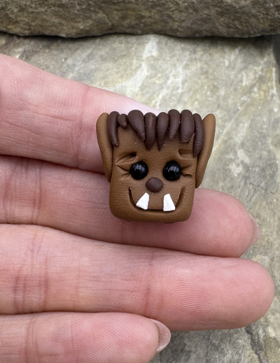 Handmade Polymer Clay Werewolf Beads Sold Per One Bead