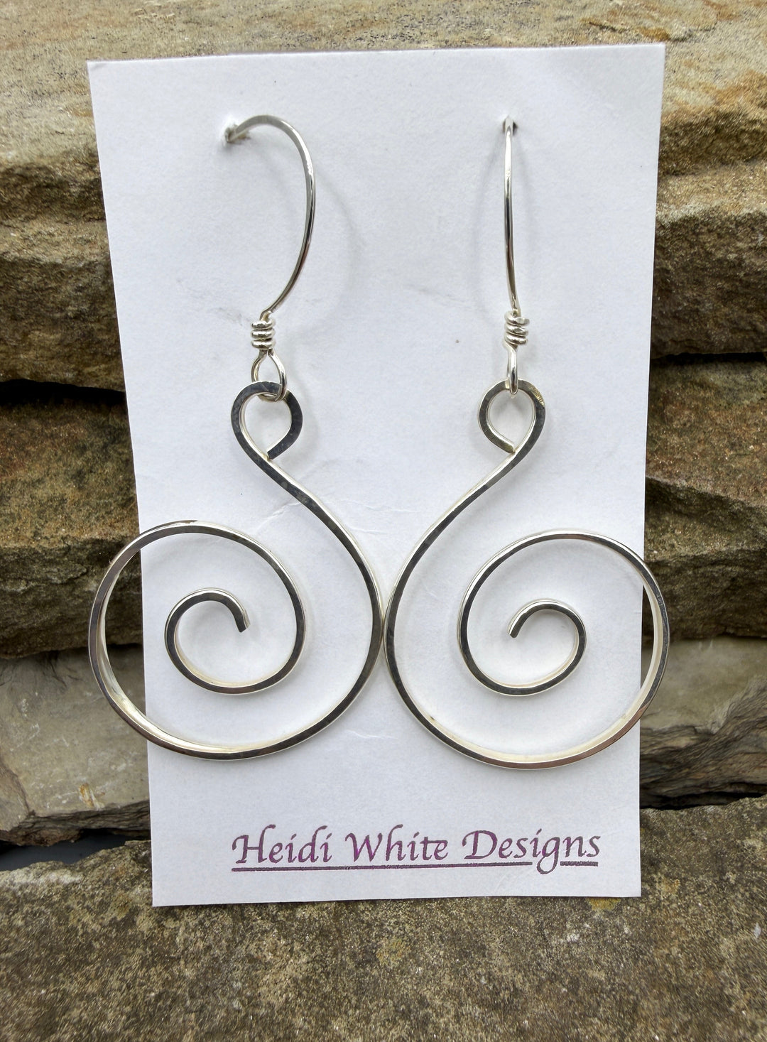 Heidi White Designs Handmade Sterling Silver Hammered Wire