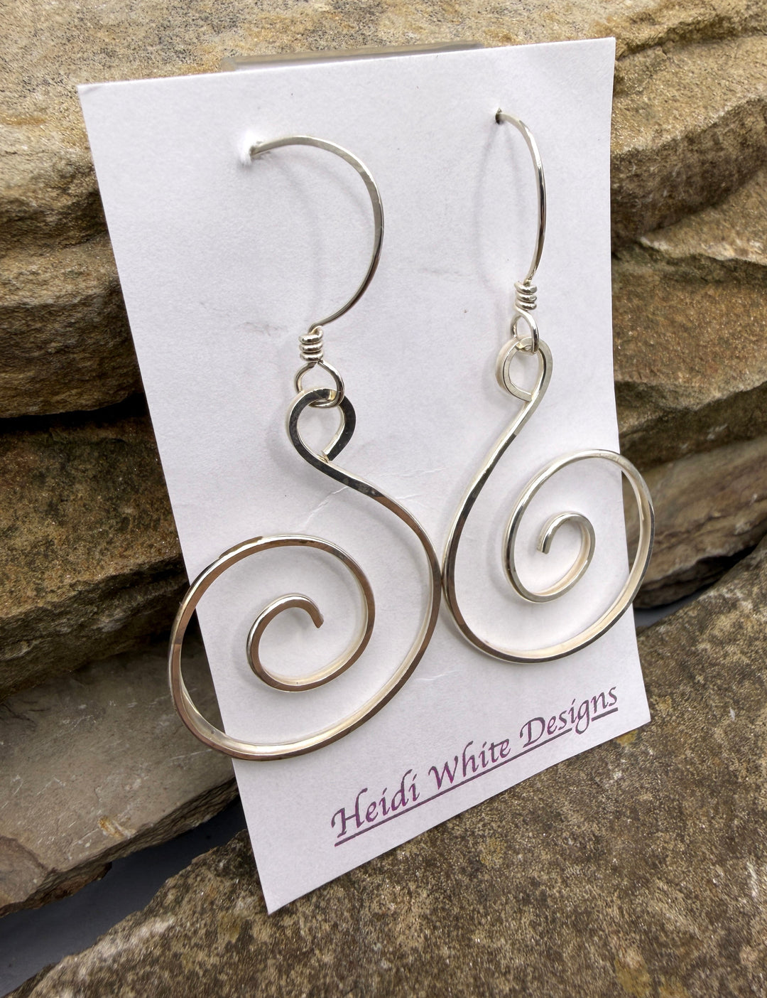 Heidi White Designs Handmade Sterling Silver Hammered Wire