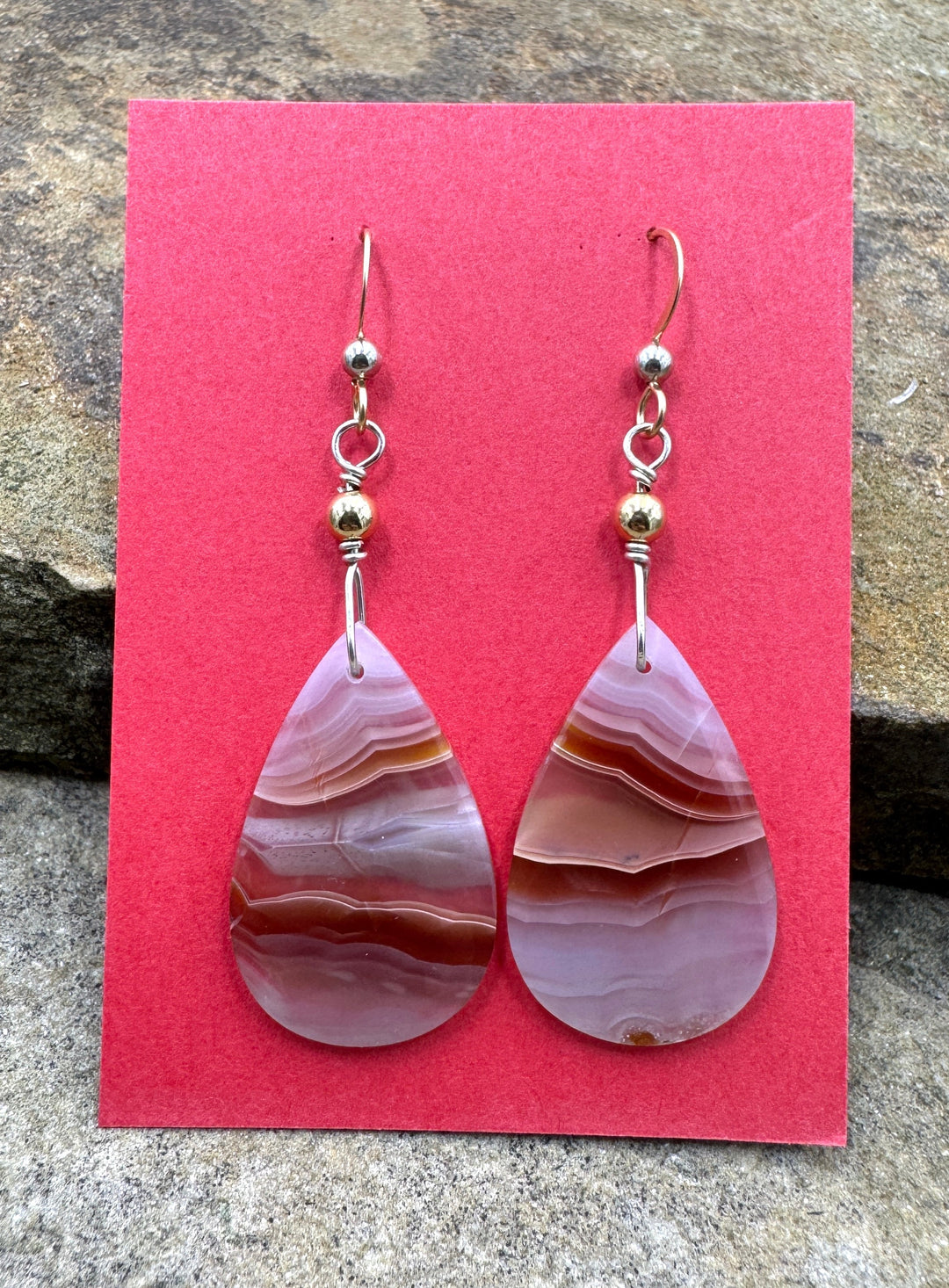 Heidi White Designs Laguna Lace Agate Sterling and 14KtGF