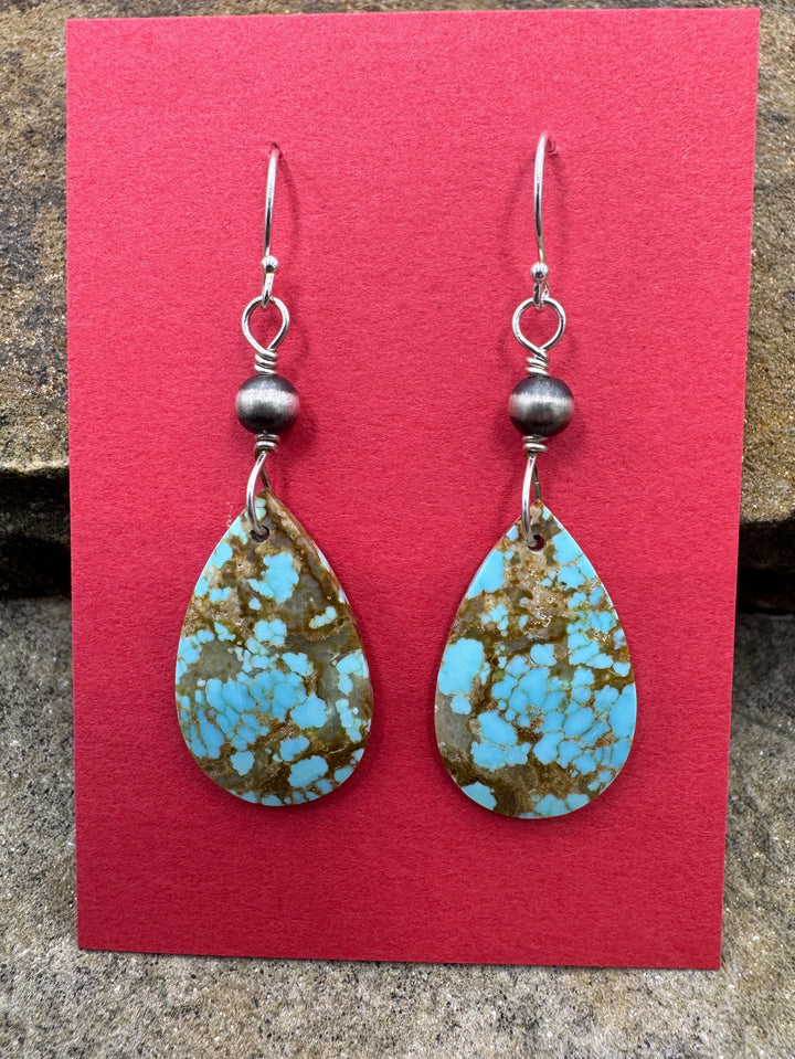 Heidi White Designs Number 8 Turquoise and Sterling Silver