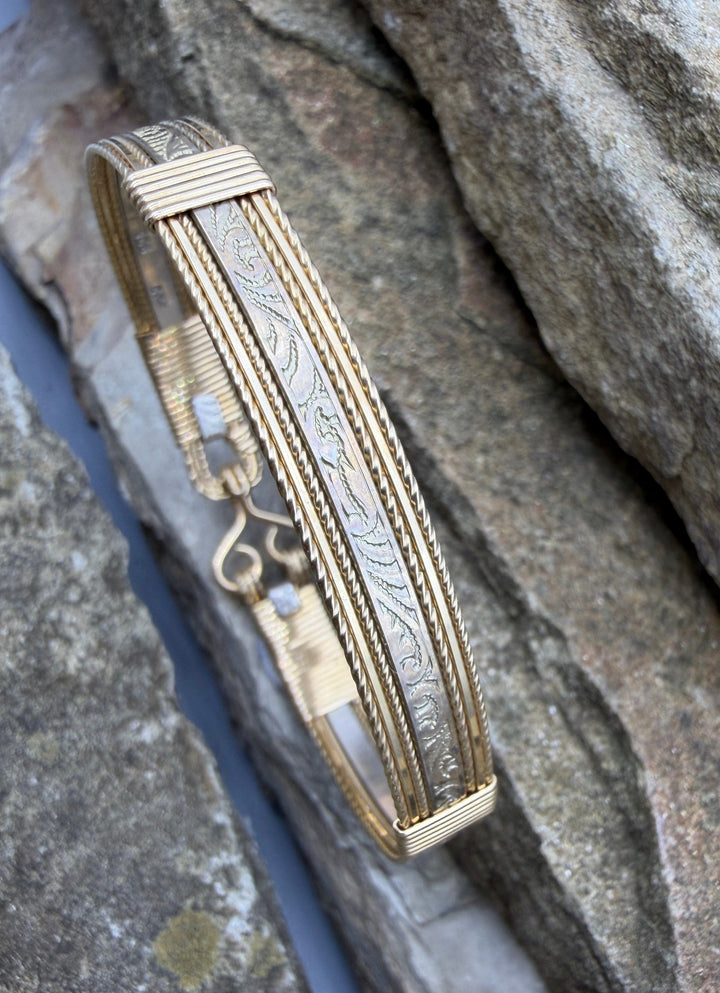 Heidi White Designs Wire Wrapped Sterling Silver and Gold