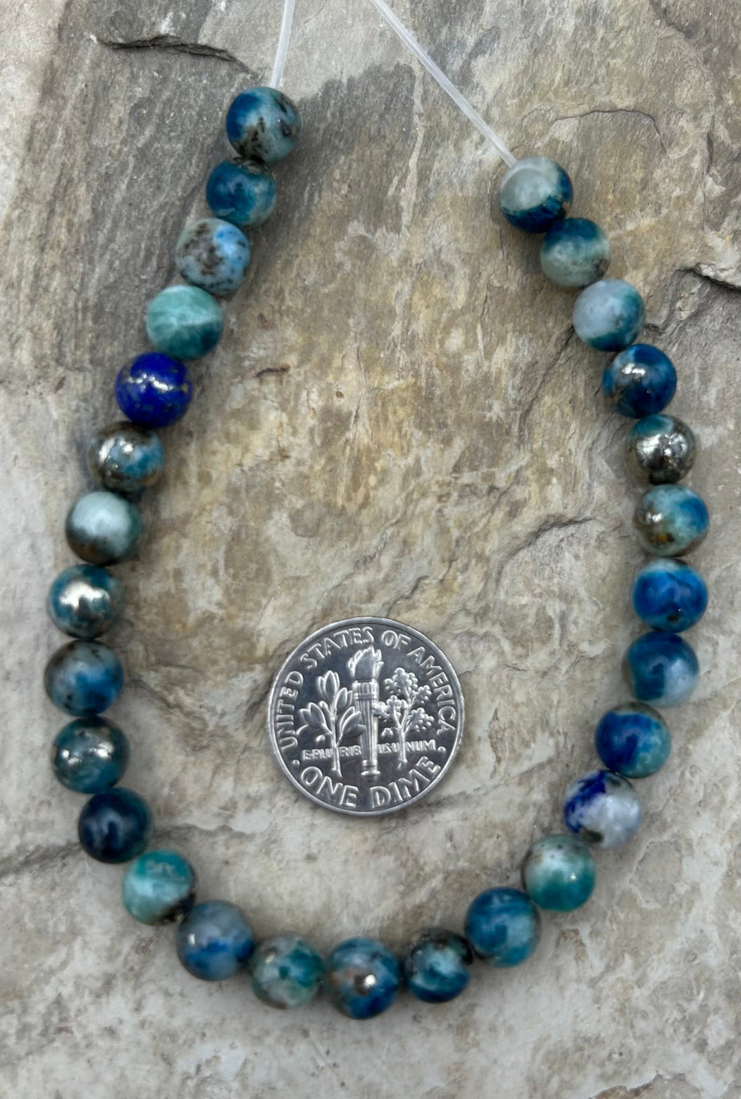 High Grade Hackmanite (Afghanistan) 7mm Round Beads 7 Inch