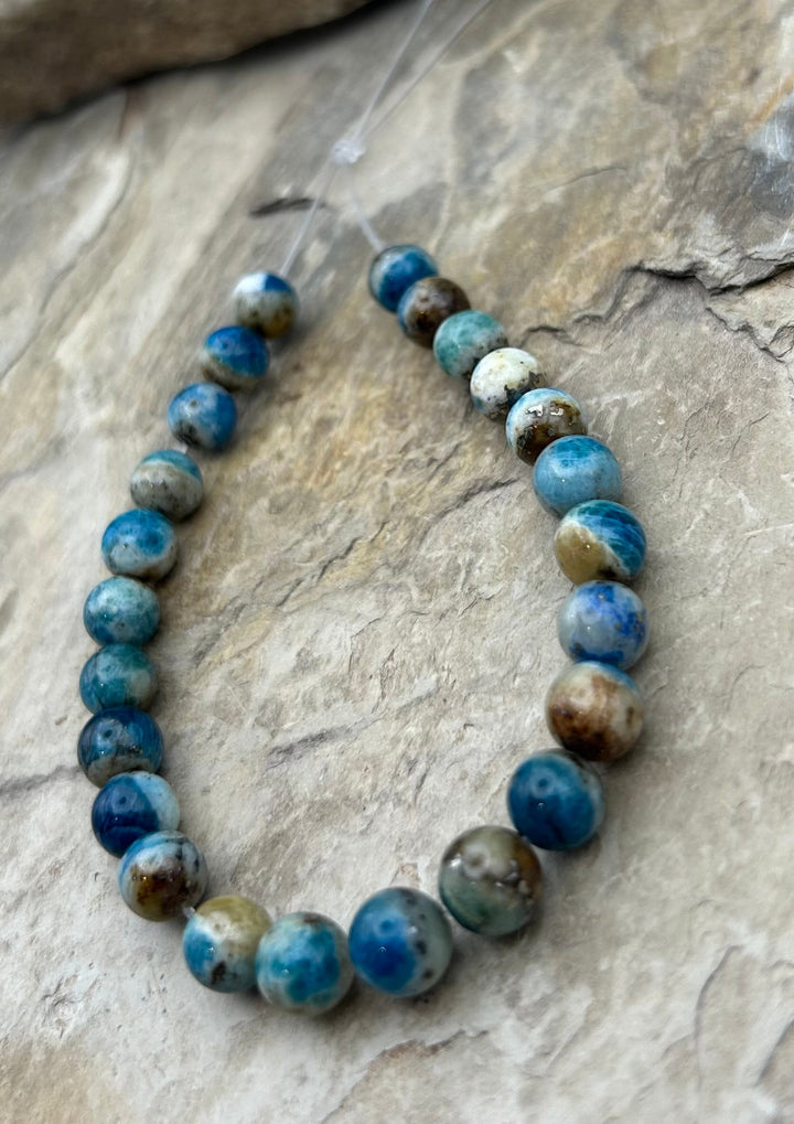 High Grade Hackmanite (Afghanistan) 8mm Round Beads 7.5