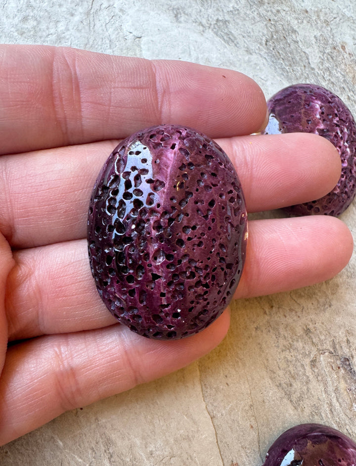 High Quality Deep Purple Spiny Oyster BIG 30x40mm Oval