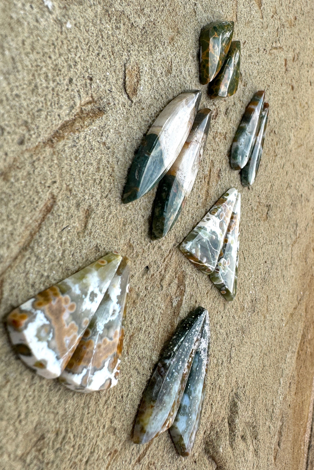 High Quality Ocean Jasper Cabochon Pairs (Select One Pair)