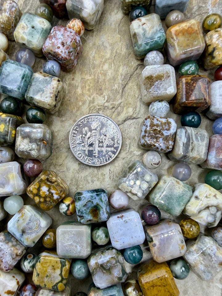High Quality Ocean Jasper Designer Strands/ONE 8 Inch