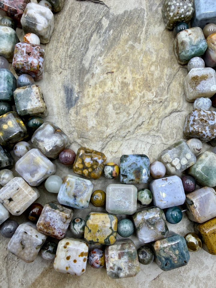 High Quality Ocean Jasper Designer Strands/ONE 8 Inch