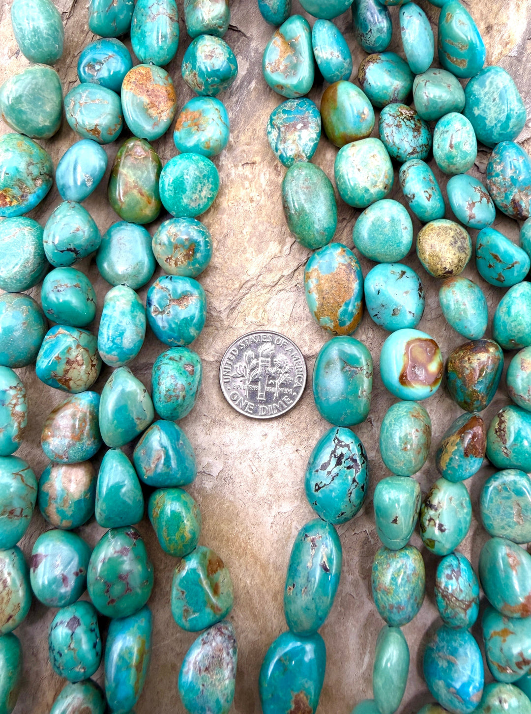 Hubei Turquoise (China) BIG Rounded Nugget Beads 12-16mm 16