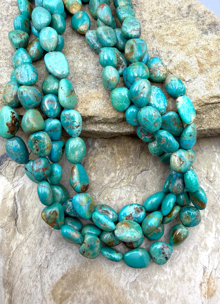 Hubei Turquoise (China) BIG Rounded Nugget Beads 12-16mm 16