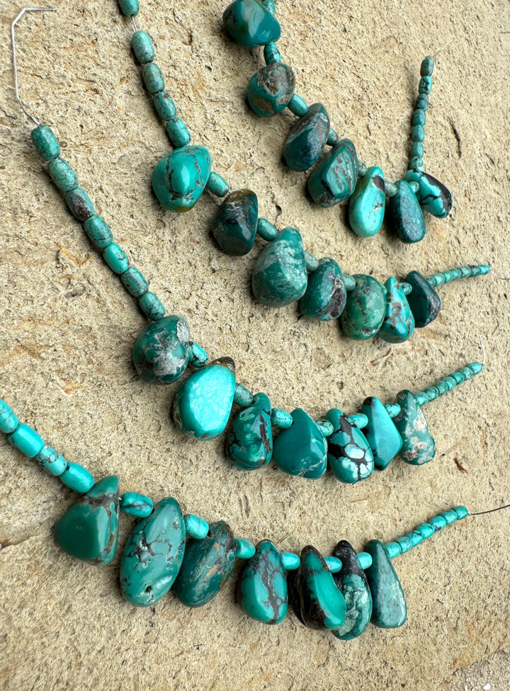 Hubei Turquoise (China) Designer Focal Strand 7 inch strand