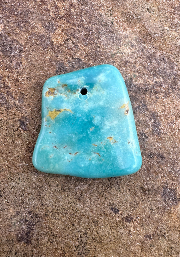 Hubei Turquoise (China) Focal Bead Pendant Large Hole