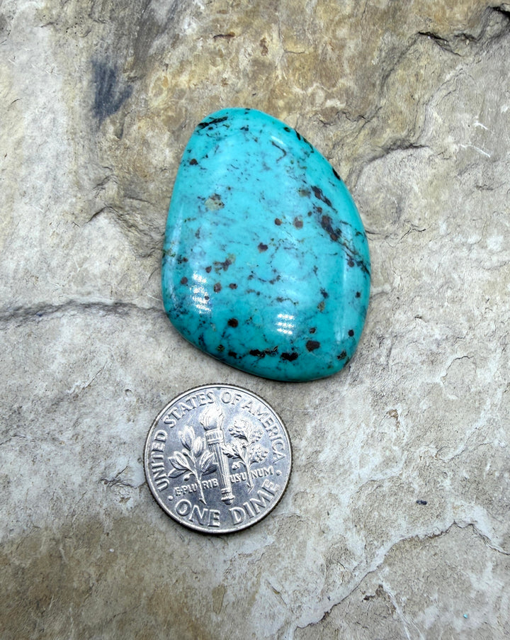 Hubei Turquoise (China) Freeform 28x38mm - Turquoise | Hubei