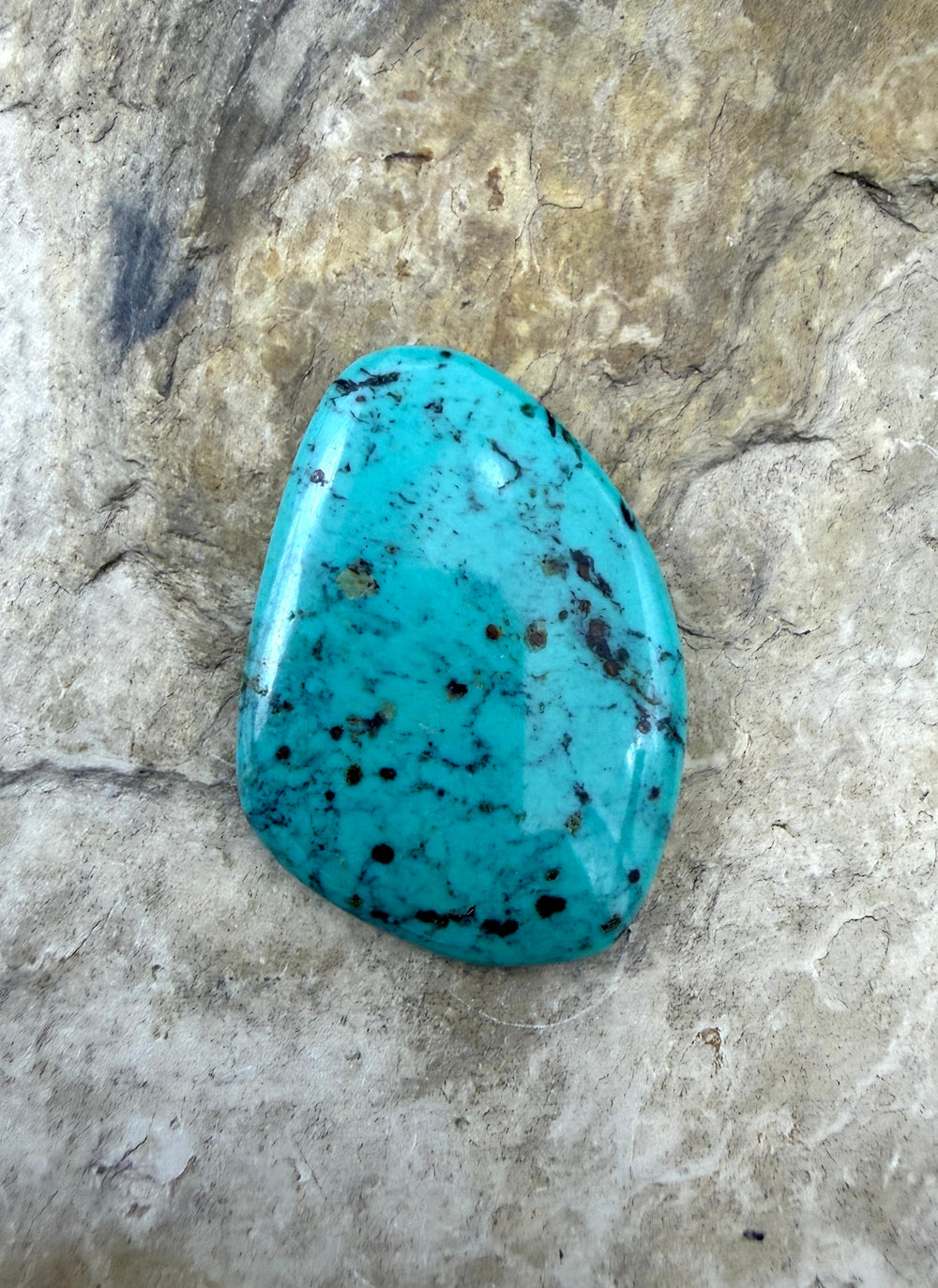 Hubei Turquoise (China) Freeform 28x38mm - Turquoise | Hubei