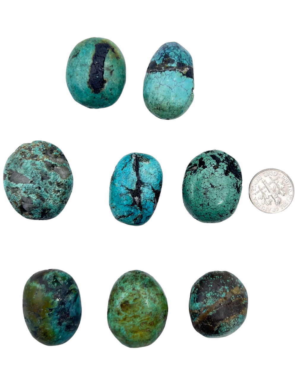Hubei Turquoise (China) Large Rounded Nugget Beads (Select
