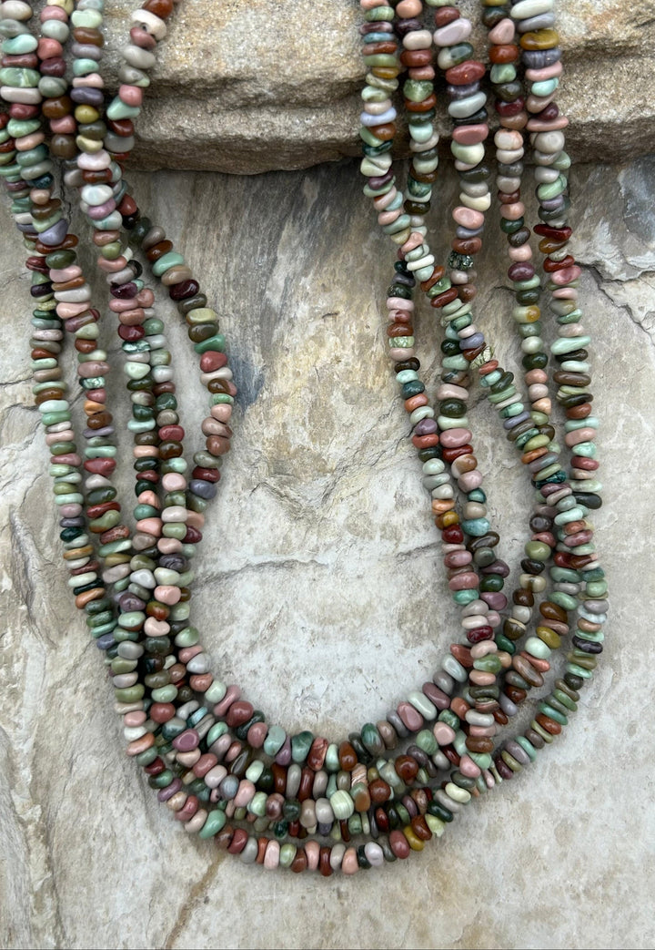 Imperial Jasper (Mexico) Nugget Beads 3-5mm One 18 Inch