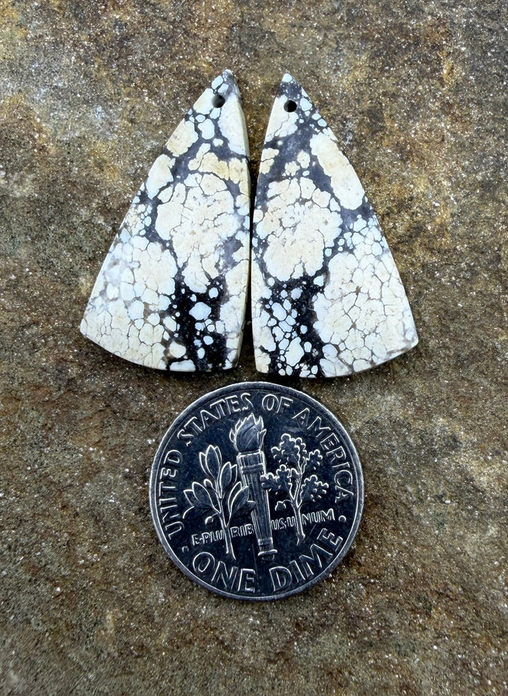 Ivory Creek Variscite (Kazakhstan) Matching Earring Slab