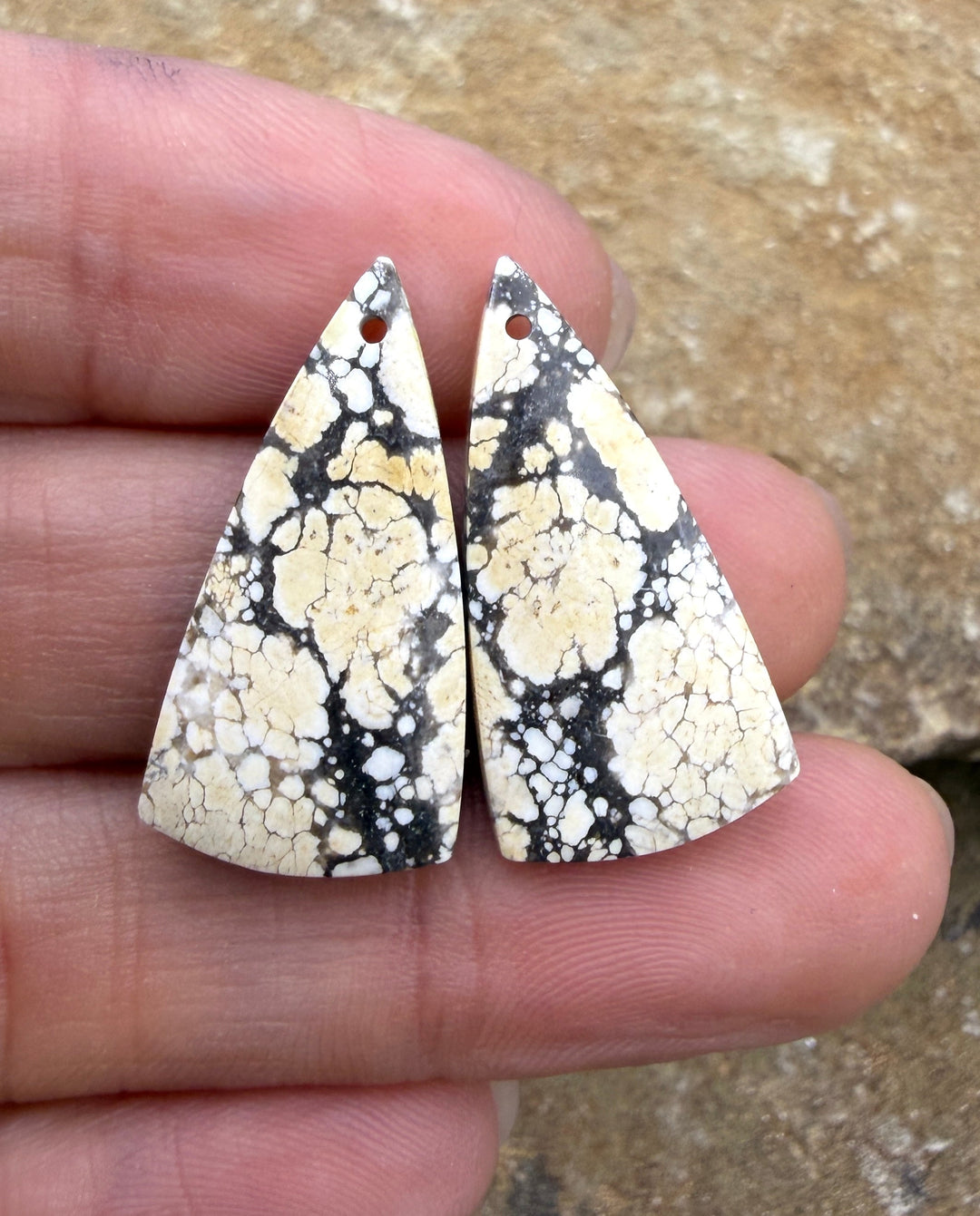 Ivory Creek Variscite (Kazakhstan) Matching Earring Slab