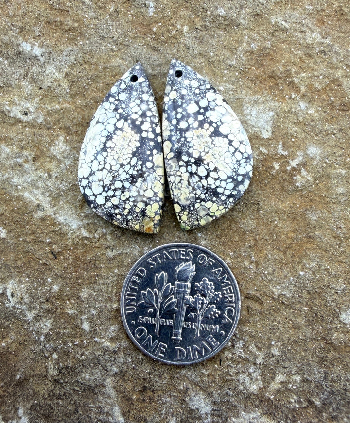 Ivory Creek Variscite (Kazakhstan) Matching Earring Slab