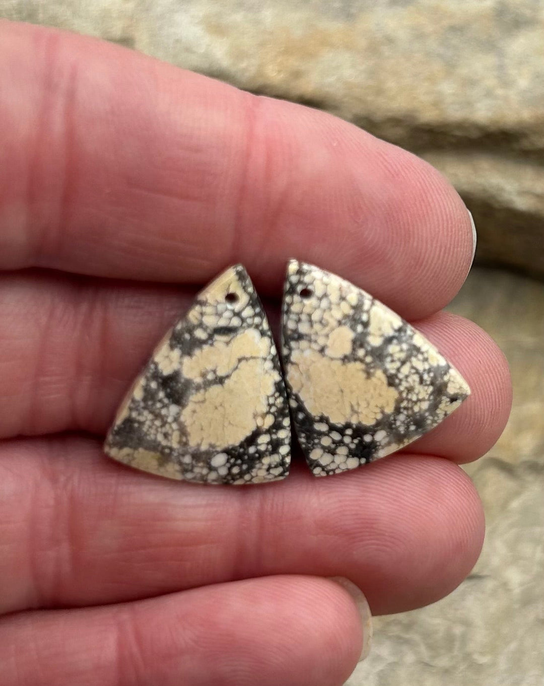 Ivory Creek Variscite (Kazakhstan) Matching Earring Slab