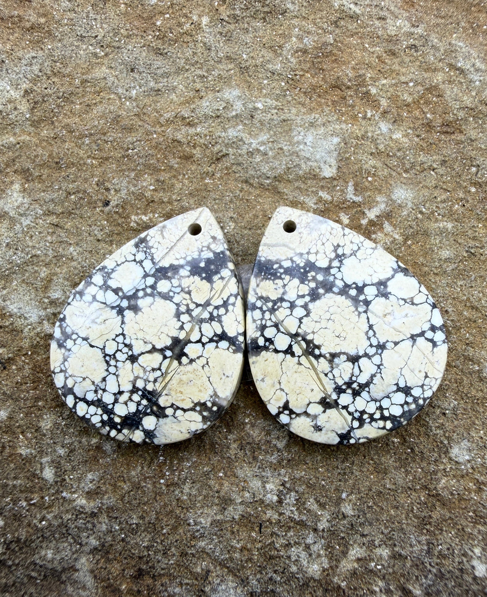 Ivory Creek Variscite (Kazakhstan) Matching Earring Slab