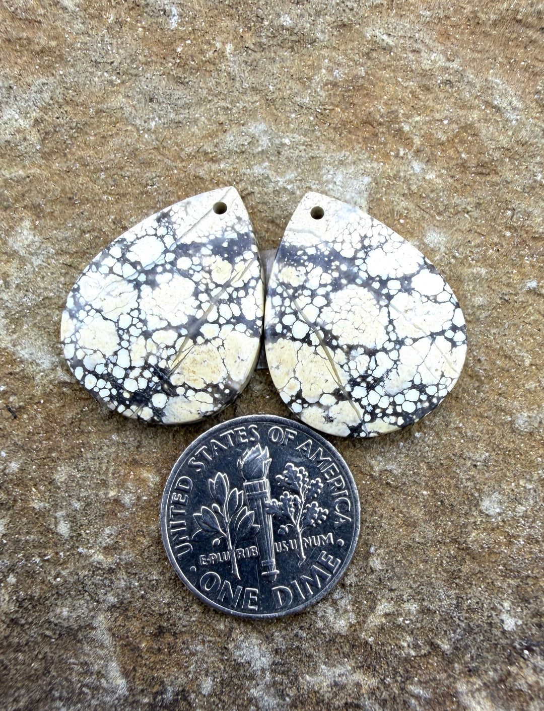 Ivory Creek Variscite (Kazakhstan) Matching Earring Slab