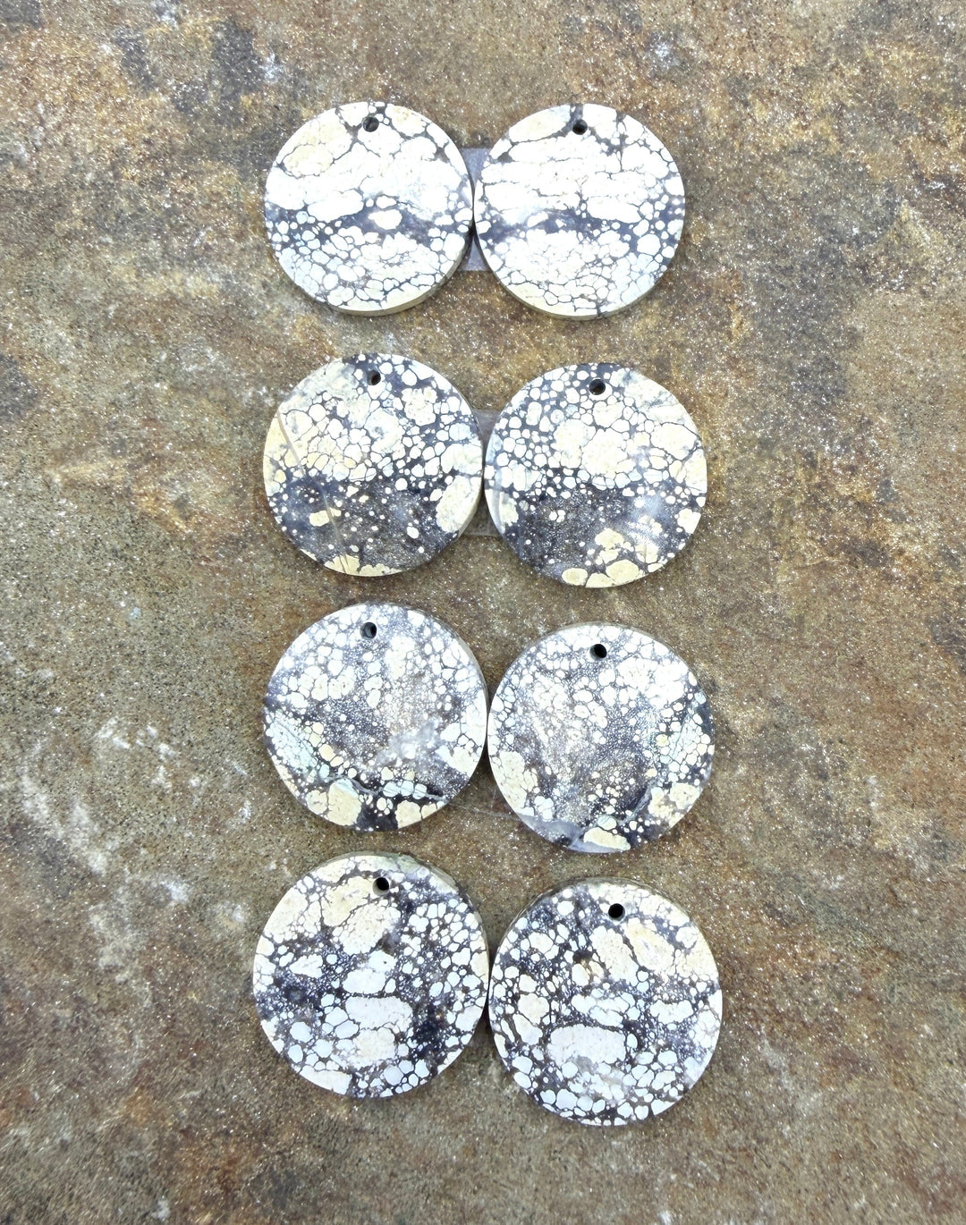 Ivory Creek Variscite (Kazakhstan) Matching Earring Slab