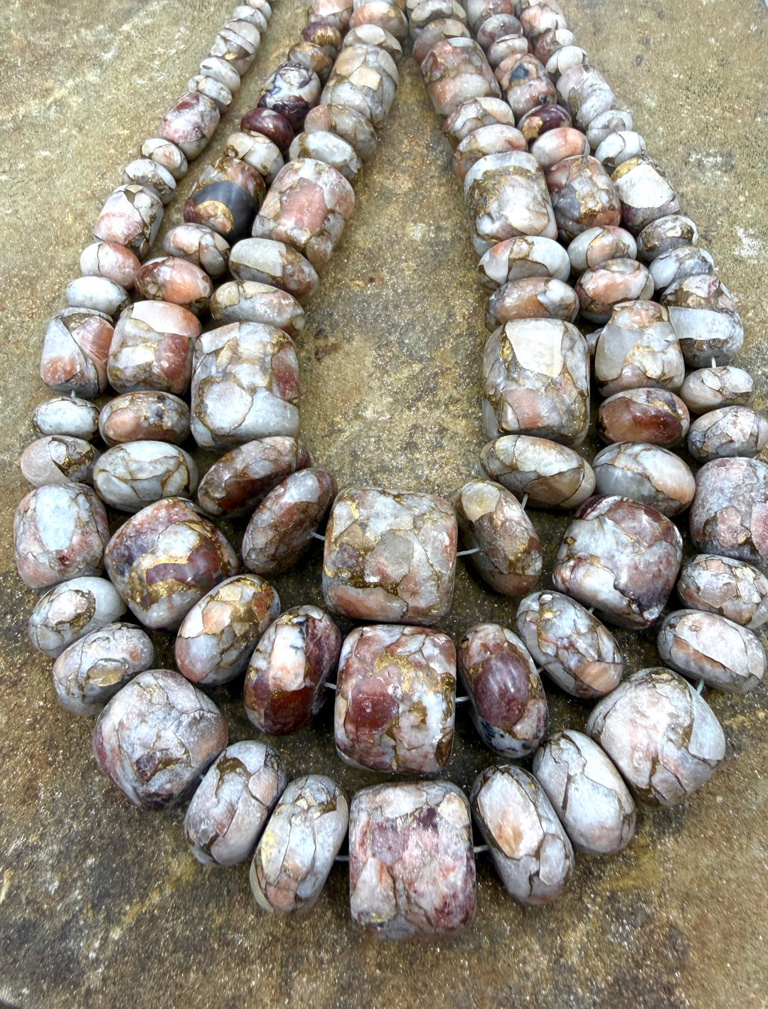 Kingman Composite Red Calcite and Bronze BIG Graduated