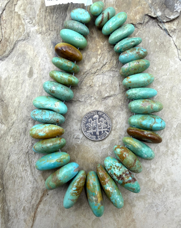 Kingman Turquoise (Arizona) BIG Graduated Focal Strand
