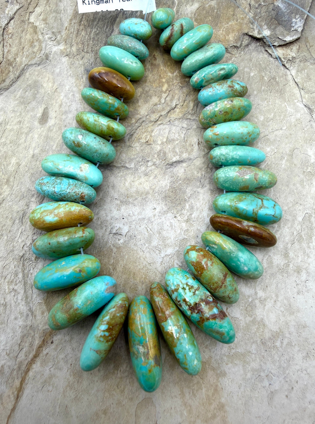 Kingman Turquoise (Arizona) BIG Graduated Focal Strand