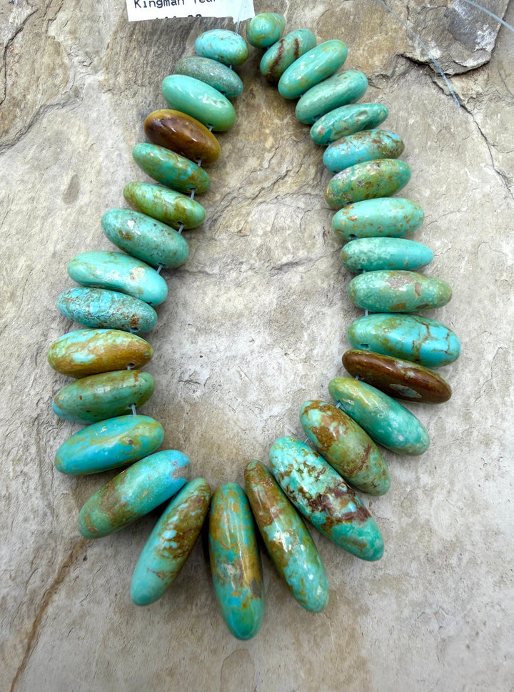 Kingman Turquoise (Arizona) BIG Graduated Focal Strand