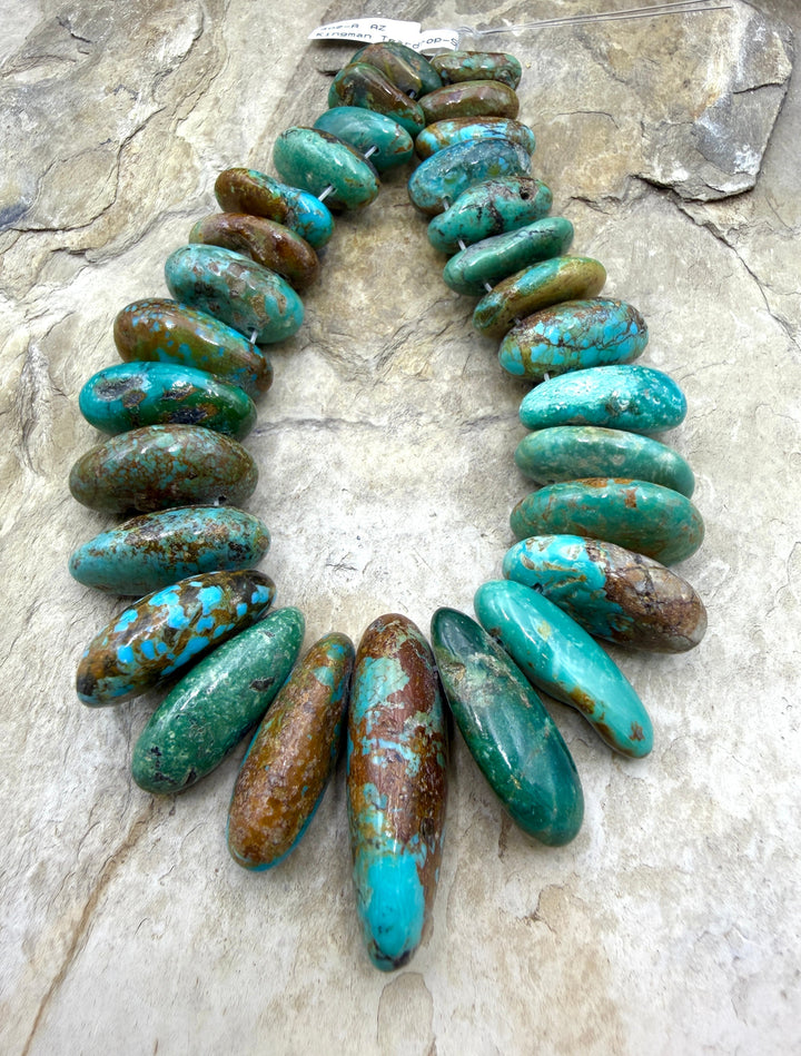 Kingman Turquoise (Arizona) BIG Graduated Focal Strand