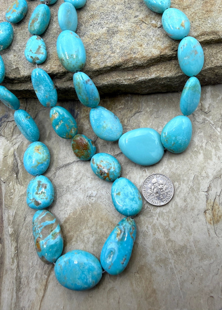 Kingman Turquoise (Arizona) BIG Graduated Smooth Nugget