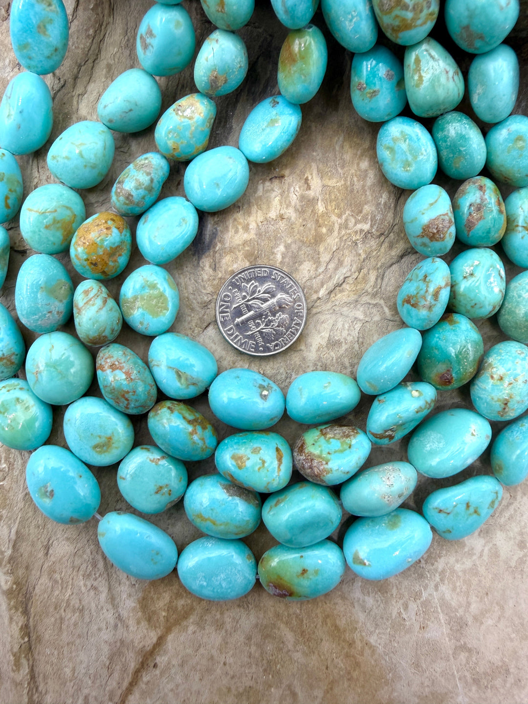 Kingman Turquoise (Arizona) BIG Graduated Smooth Nugget