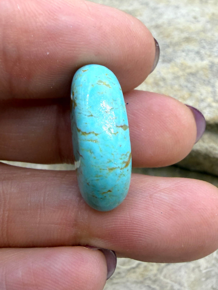 Kingman Turquoise (Arizona) Focal Pendant Bead 13x22mm