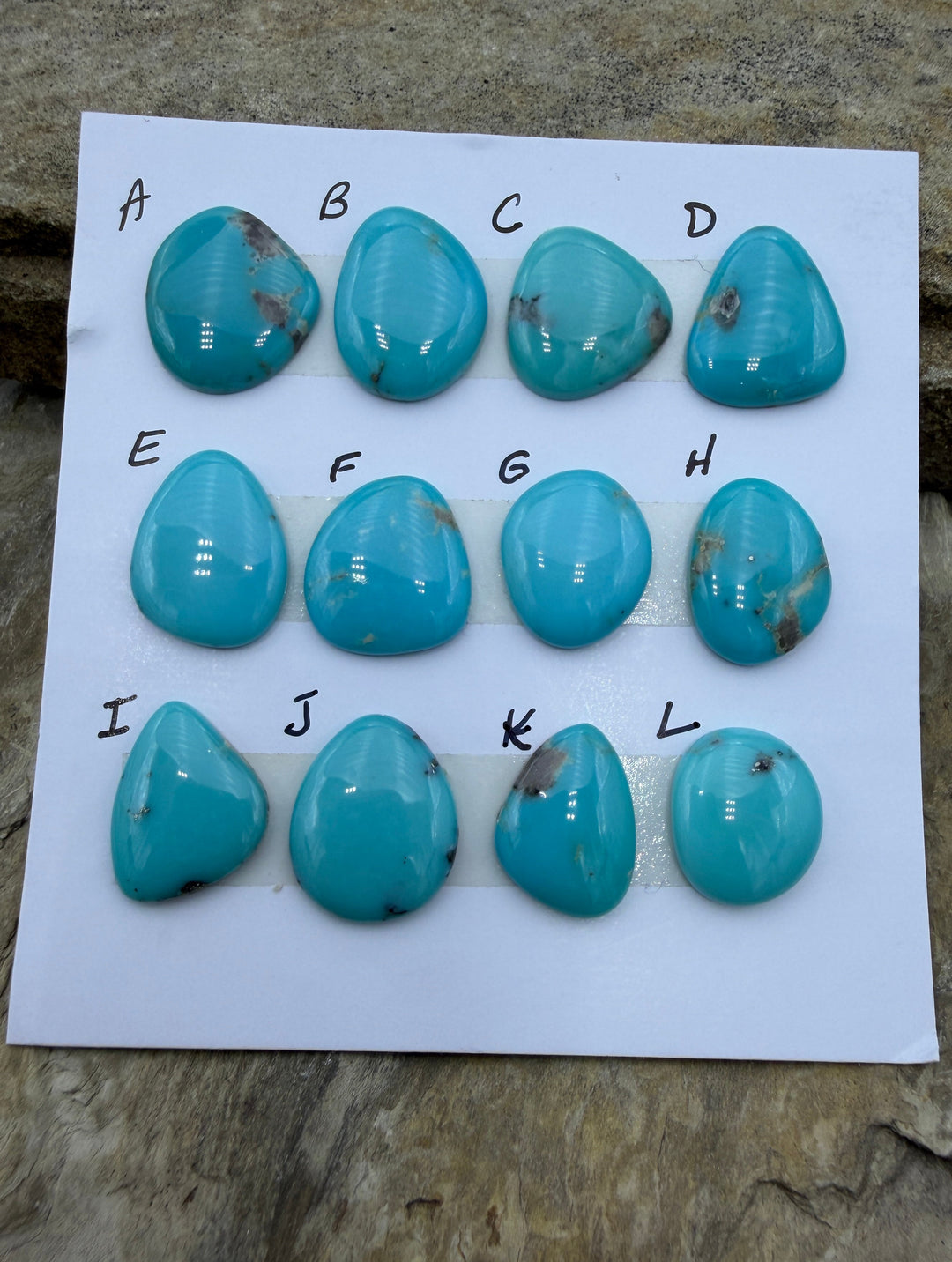 Kingman Turquoise (Arizona) Freeform Cabochon Approximately