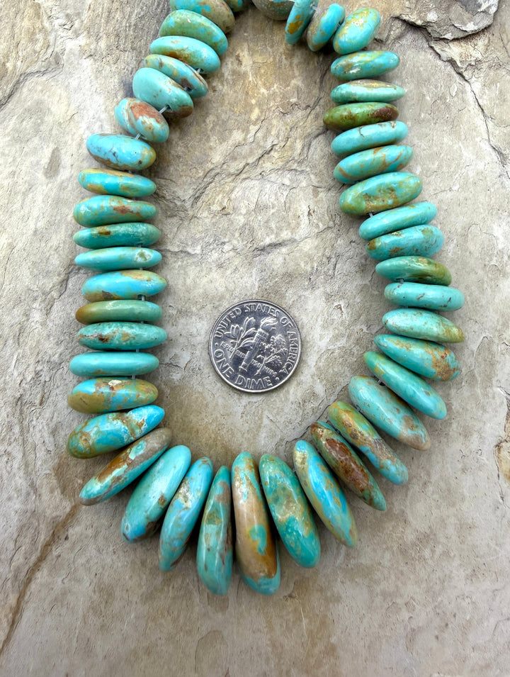 Kingman Turquoise (Arizona) Graduated Focal Strand