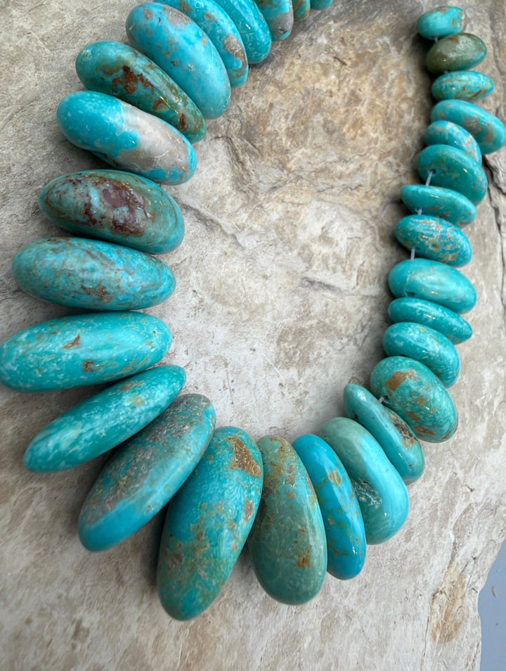 Kingman Turquoise (Arizona) Graduated Teardrop Nuggets
