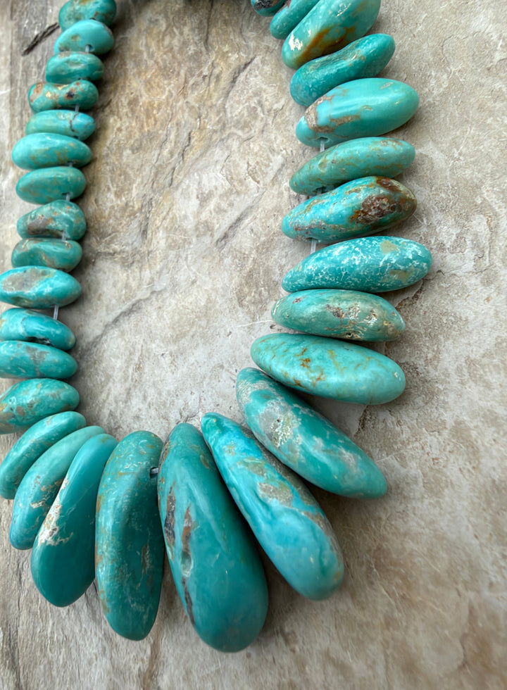 Kingman Turquoise (Arizona) Graduated Teardrop Nuggets