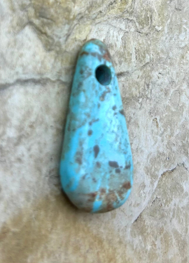 Kingman Turquoise (Arizona) (Large Hole) Focal Pendant Bead