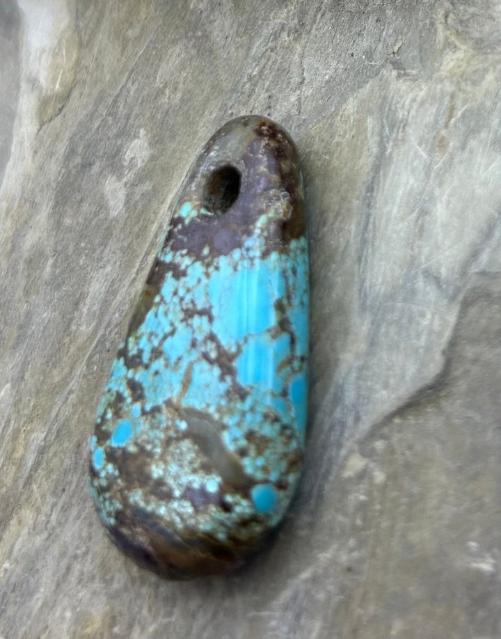 Kingman Turquoise (Arizona) (Large Hole) Focal Pendant Bead