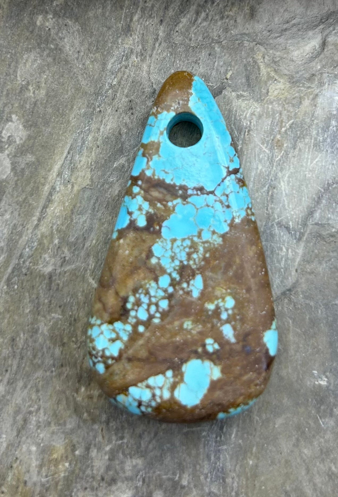 Kingman Turquoise (Arizona) (Large Hole) Focal Pendant Bead